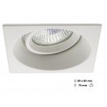 Foco empotrar Konica cuadrado 85x85mm, para Lámpara GU10/MR16